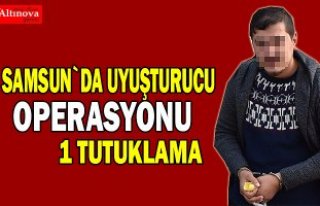 Samsun'da uyuşturucu operasyonu