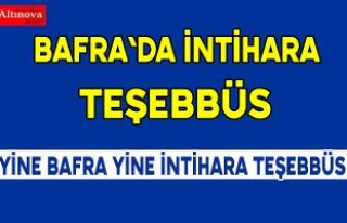 Bafra`da intihara teşebbüs