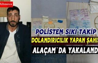 Dolandırıcılık yapan şahıs Alaçam polisinden...