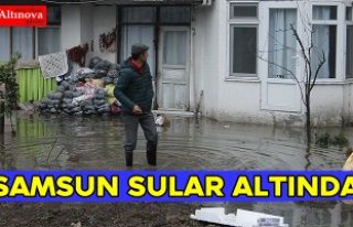 Samsun'da sağanak etkili oldu