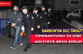 Samsun'daki suç örgütü operasyonu