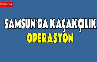 Samsun merkezli kaçakçılık operasyonu