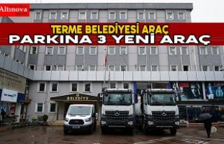 Terme Belediyesi araç parkına 3 yeni araç