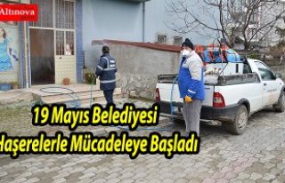 19 Mayıs Belediyesi Haşerelerle Mücadeleye Başladı