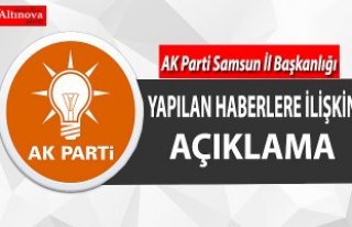 AK Parti Samsun İl Başkanlığı Basın Açıklaması