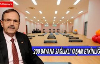 BAFRA BELEDİYESİNDEN 200 BAYANA SAĞLIKLI YAŞAM...