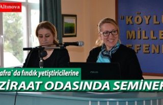 Bafra`da fındık yetiştiricilerine seminer