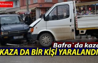 Bafra`da kaza : 1 yaralı