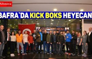 Bafra`da kick boks heyecanı