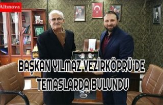 BAŞKAN YILMAZ VEZİRKÖPRÜ'DE TEMASLARDA BULUNDU