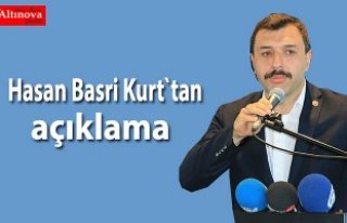 Hasan Basri Kurt`tan açıklama