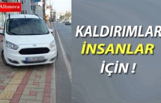 Kaldırımlar insanlar için