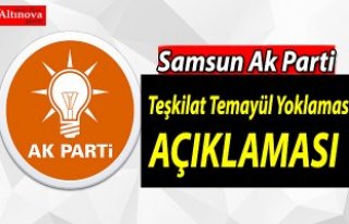 Samsun Ak Parti`den açıklama