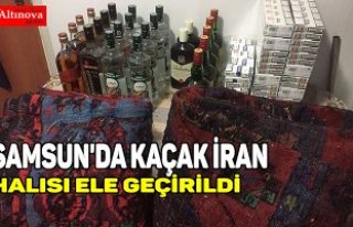 Samsun'da kaçak İran halısı ele geçirildi