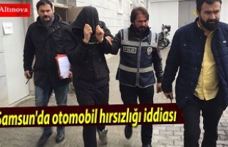 Samsun'da otomobil hırsızlığı iddiası