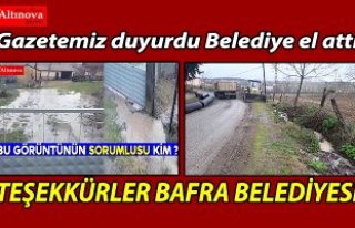 Teşekkürler Bafra Belediyesi