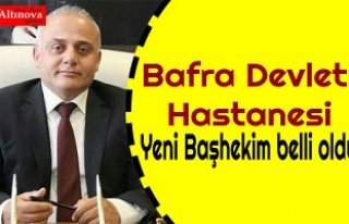 Yeni Başhekim belli oldu