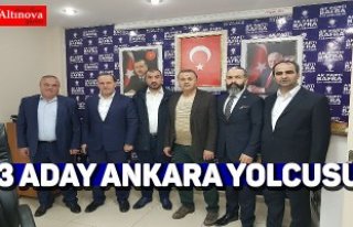 3 aday Ankara yolcusu