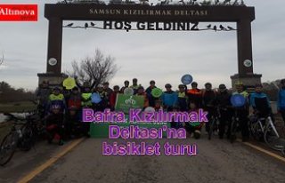 Bafra Kızılırmak Deltası'na bisiklet turu