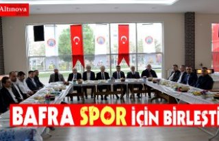 Bafra Spor için birleşti