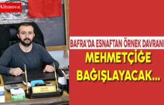 Bafra`da esnaftan Mehmetçiğe destek