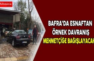 Bafra`da esnaftan örnek davranış