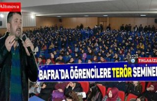 Bafra`da öğrencilere terör konulu seminer