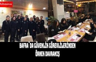 Bafra’da Okul Güvenlik görevlilerinden okuma vakti...