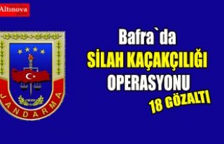 Bafra`da silah kaçakçılığı operasyonu