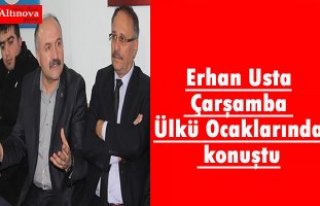 Erhan Usta Çarşamba Ülkü Ocaklarında konuştu