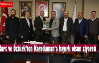 Kurt ve Öztürk’ten Karaduman’a hayırlı olsun...