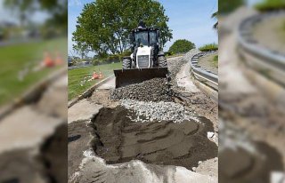 Trabzon'da yol çalışmaları