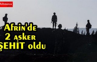 Afrin'de 2 asker şehit oldu