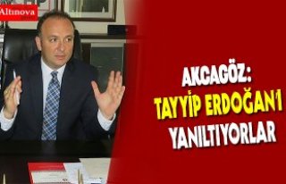 AKCAGÖZ:”TAYYİP ERDOĞAN’I YANILTIYORLAR