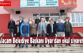 Alaçam Belediye Başkanı Uyar'dan okul ziyareti