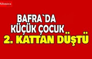 Bafra`da yüksekten düşme