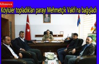 Köylüler topladıkları parayı Mehmetçik Vakfı'na...