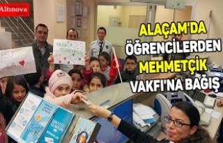 Samsun'da öğrencilerden Mehmetçik Vakfı'na...