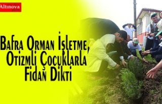 Bafra Orman İşletme, Otizmli Çocuklarla Fidan Dikti