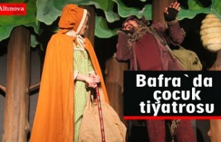 Bafra`da çocuk tiyatrosu