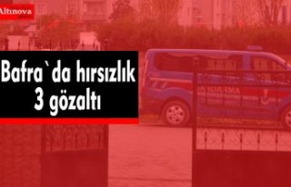 Bafra`da hırsızlık iddiası : 3 gözaltı