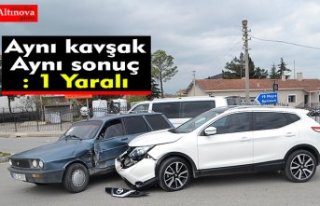 Bafra`da kaza : 1 yaralı