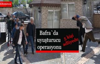 Bafra`da uyuşturucu operasyonu