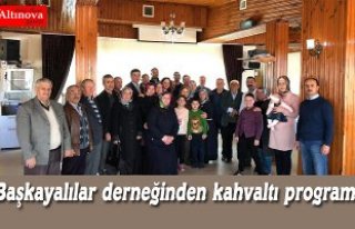 Başkayalılar derneğinden kahvaltı programı