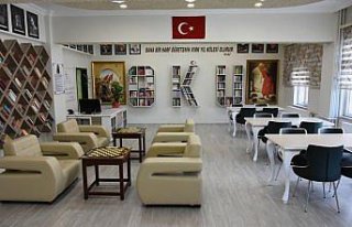 Gümüşhacıköy'de kütüphane açılışı