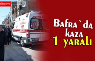 Motosiklet ile kamyonet çarpıştı: 1 yaralı