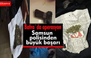 Bafra 'da uyuşturucu operasyonu