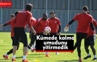 Samsunspor kümede kalma umudunu yitirmedi