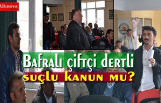 Bafralı çiftçi dertli!