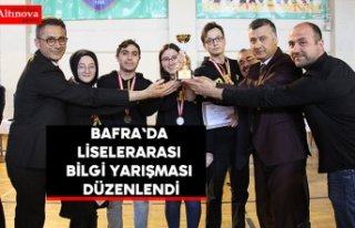 Bafra'da liselerarası bilgi yarışması düzenlendi